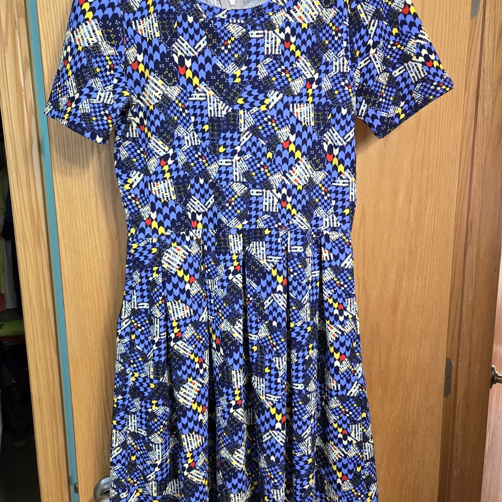 LuLaRoe Multicolor Geometric Dress
